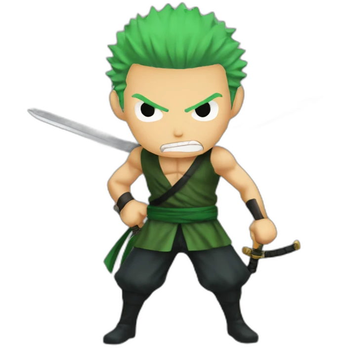 Roronoa Zoro 3 swords angry emoji