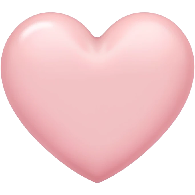 pastel pink heart emoji
