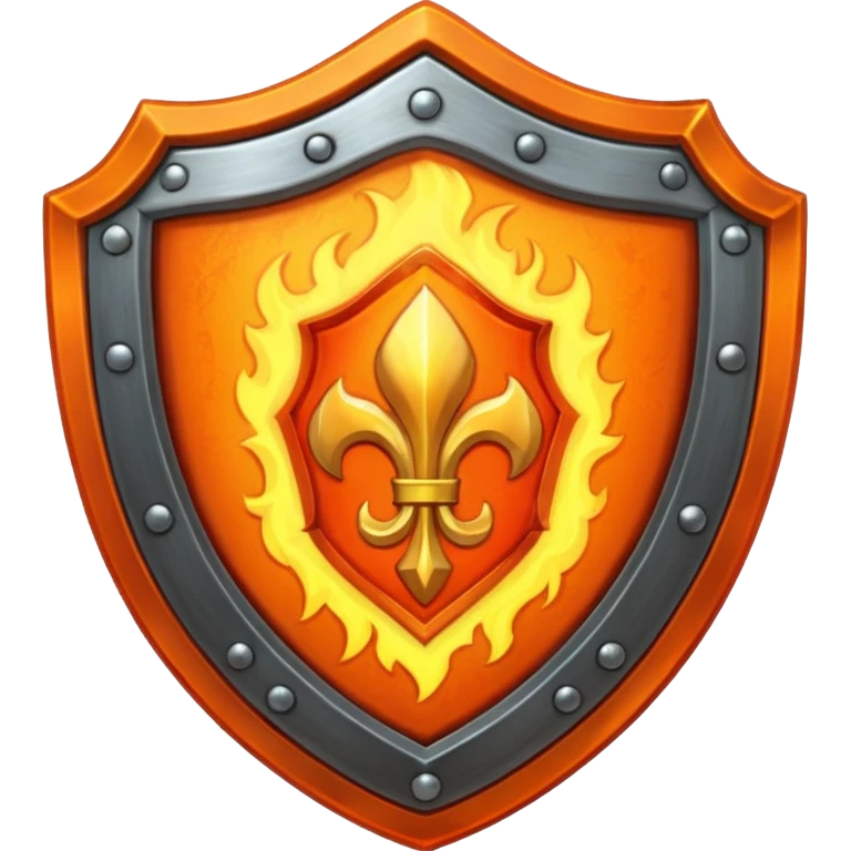 fiery shield emoji