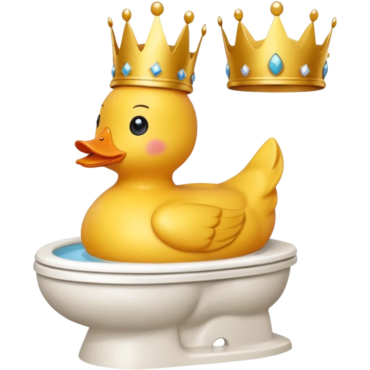 Mix these emojis 🐥👑🚽 emoji