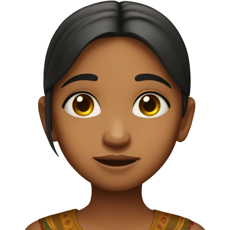 indian girl with teary eyes happy  emoji