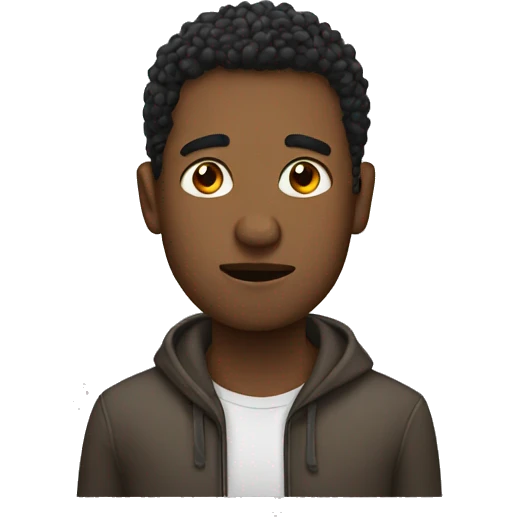 Guy who is self conscious  emoji