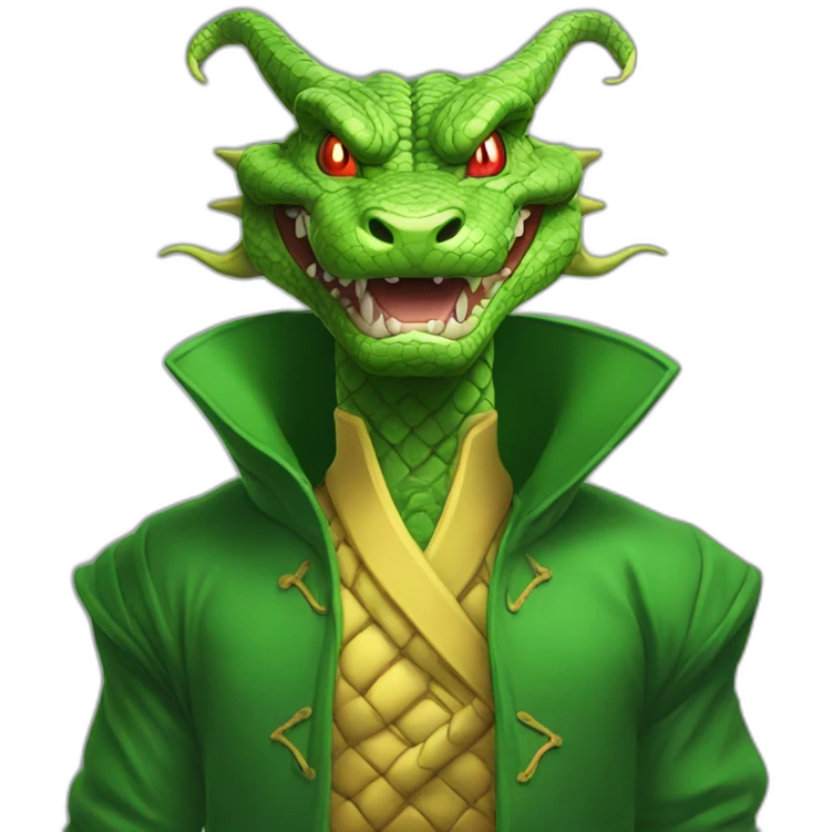 Shenron with clother emoji