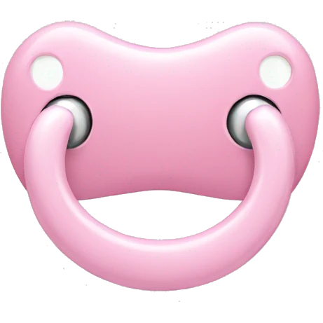 Light pink pacifier emoji
