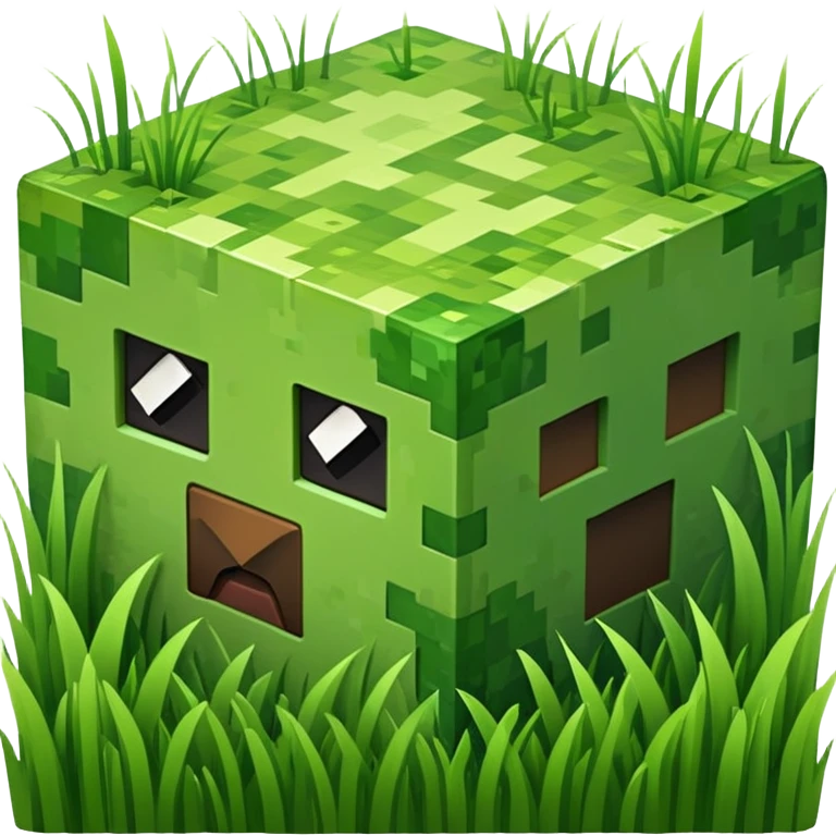 Minecraft grass block emoji