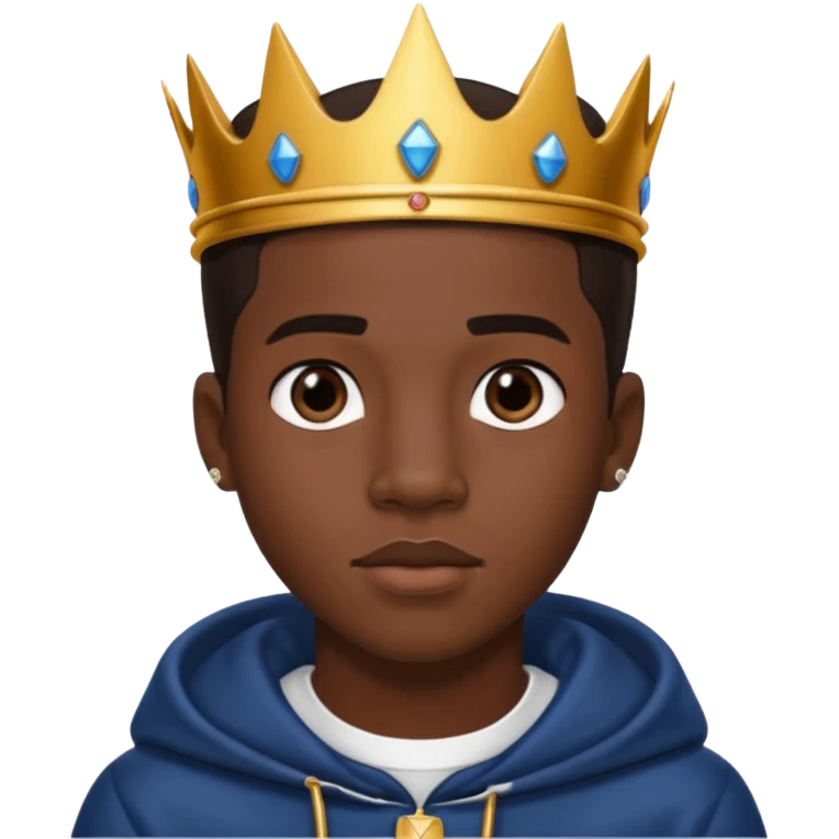 King Combs with dark brown hair emoji