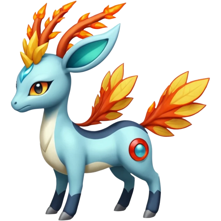 loopy honey-dipped buzzing bumbling fuzzy cute fiery ivy-hydro-Meloetta-Dialga-Salamence-Giratina-Rapidash-Pokémon-Fakémon-fusion-hybrid-creature emoji