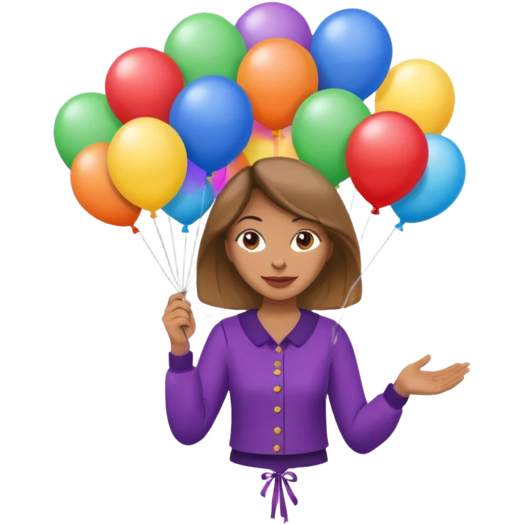 Street Balloon Seller woman  emoji