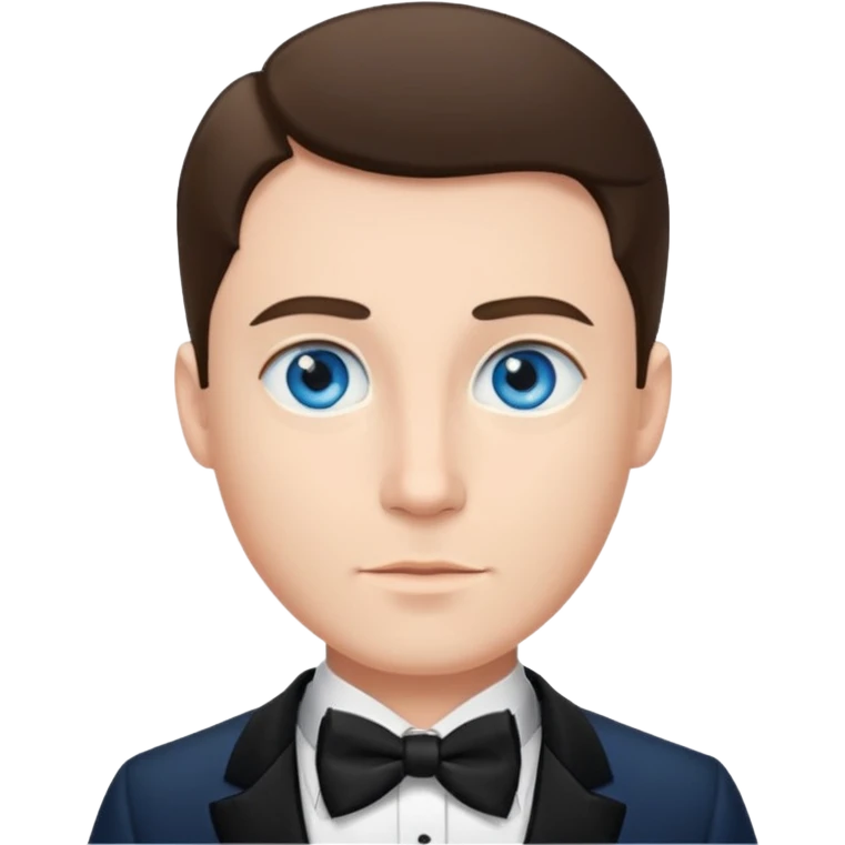 🤵🏼bu emojide sadece göz rengini mavi yap ve Smokinli olsun emoji