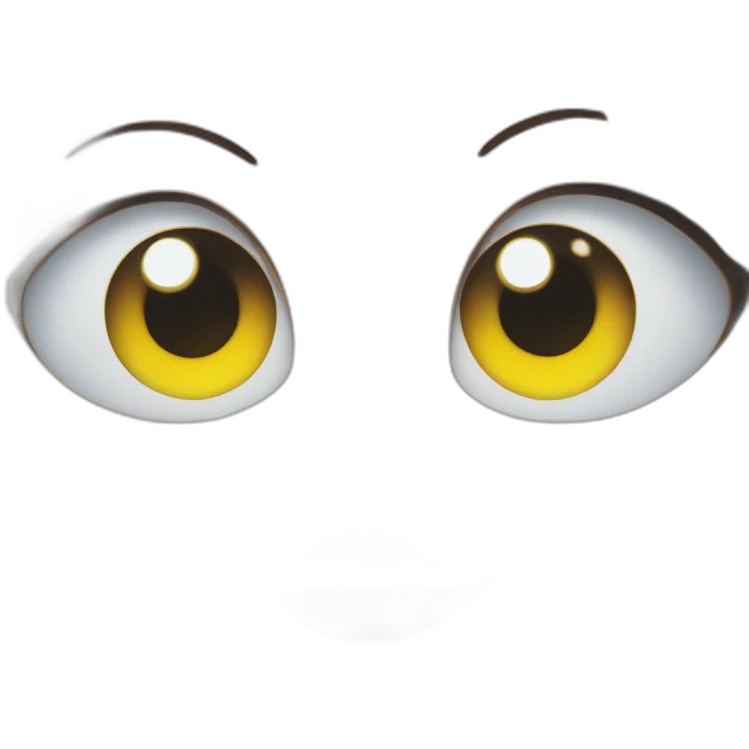 angel glowing eyes by Takashi Murakami emoji