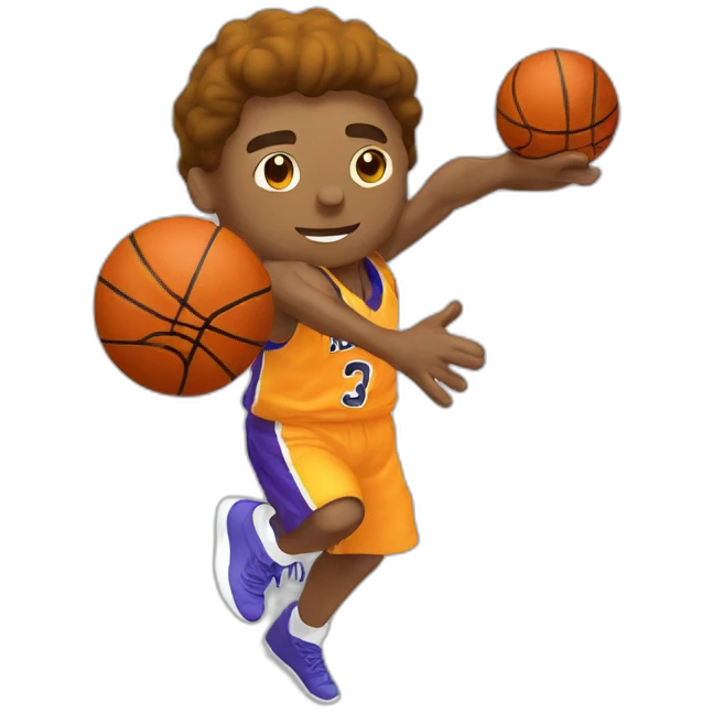 Basket-ball player shooting the ball emoji
