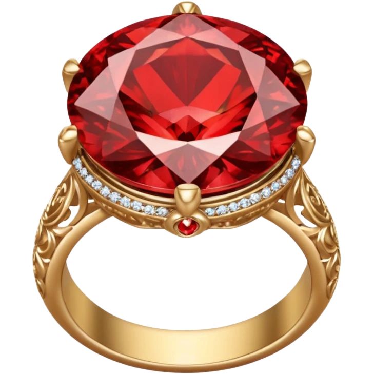 red ring marry red diamond emoji