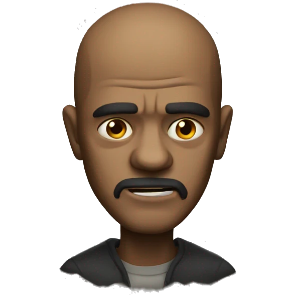 Scary man emoji