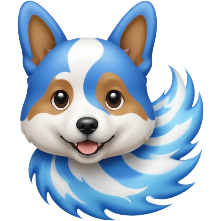 dog with shock waves emoji