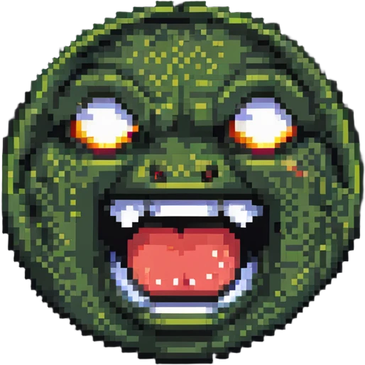 ugly rage emoji with exaggerated features emoji