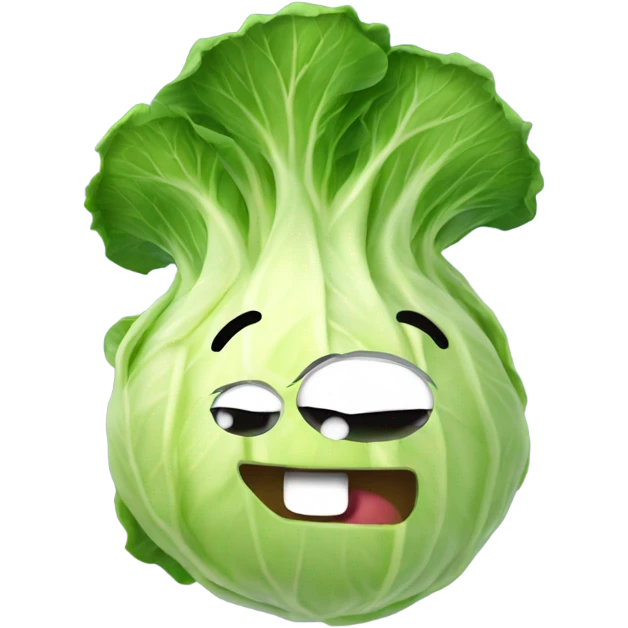 Cabbage jamming to music ￼ emoji