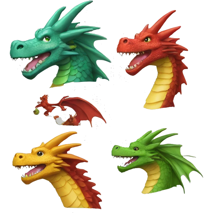 caballero; dragon emoji