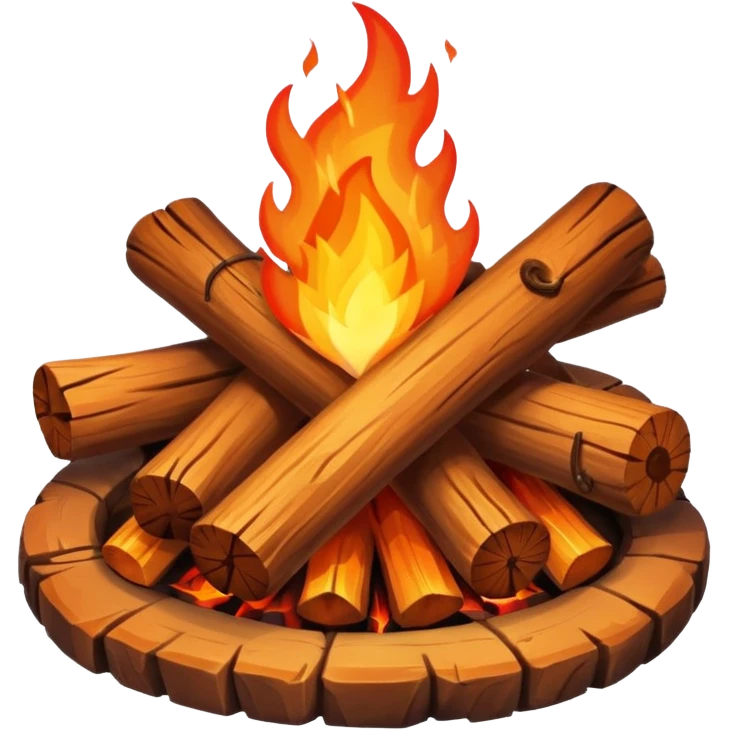 campfire with love emoji