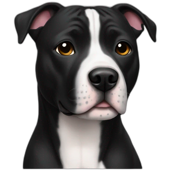Staffy black emoji