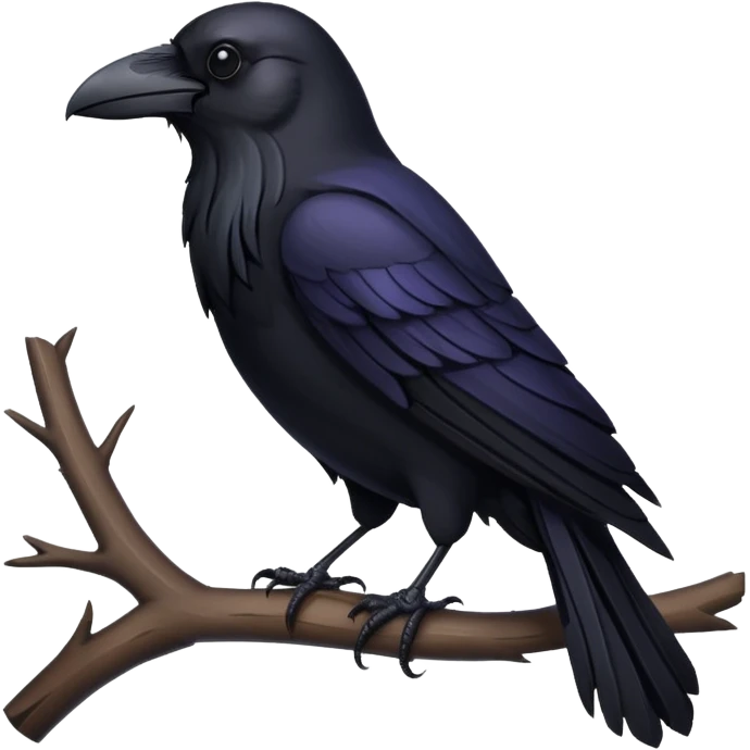 a full Raven emoji