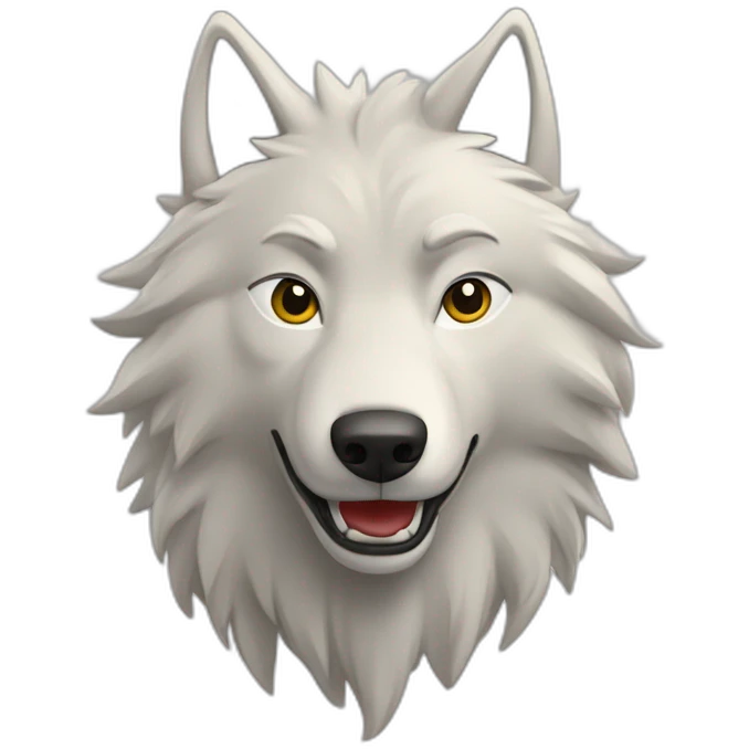 Un loup qui fais du judo emoji