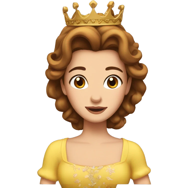 Belle with crown  emoji