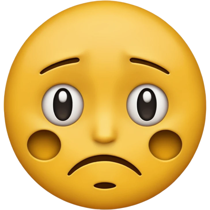 darkened yellow emoji face showing despair emoji