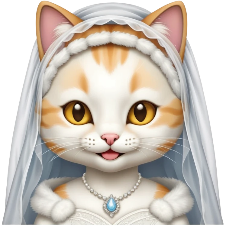 cat bride emoji