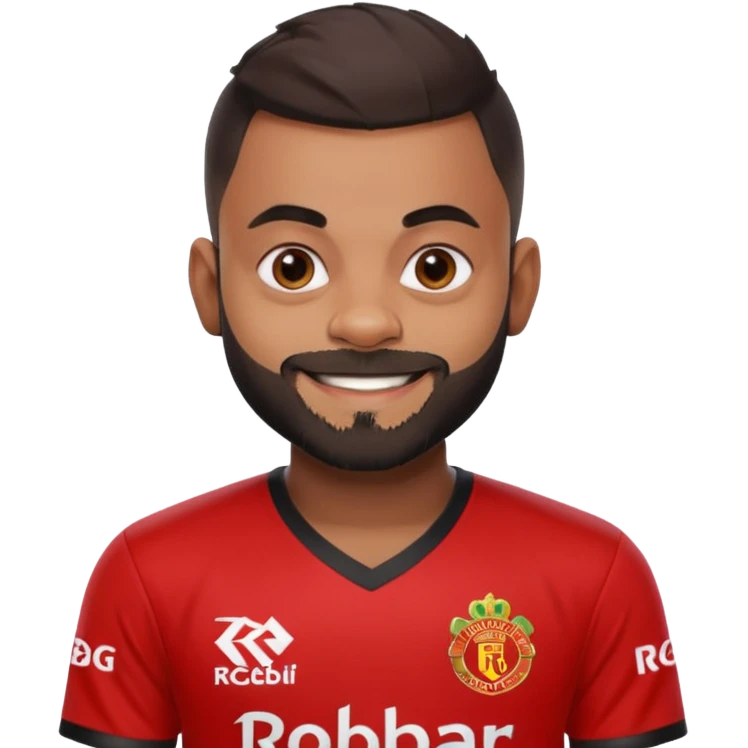 Virat kohli in RCB jersey emoji