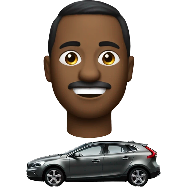 Black volvo v40 emoji