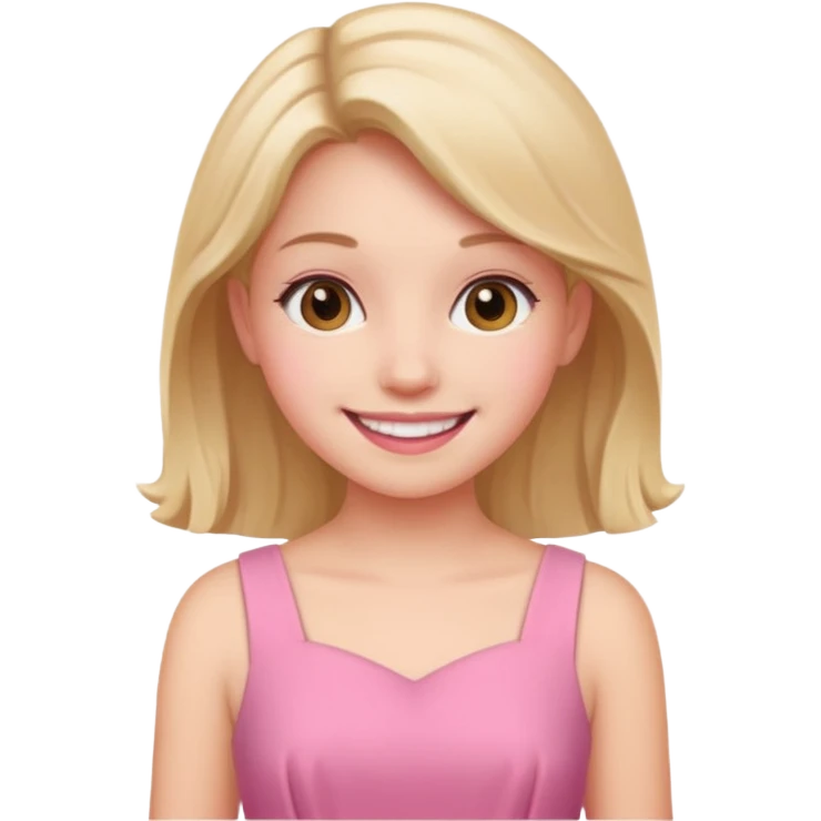 Ok mañana Una chica está vestida de rosa emoji