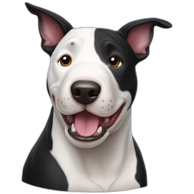 black bull terrier emoji