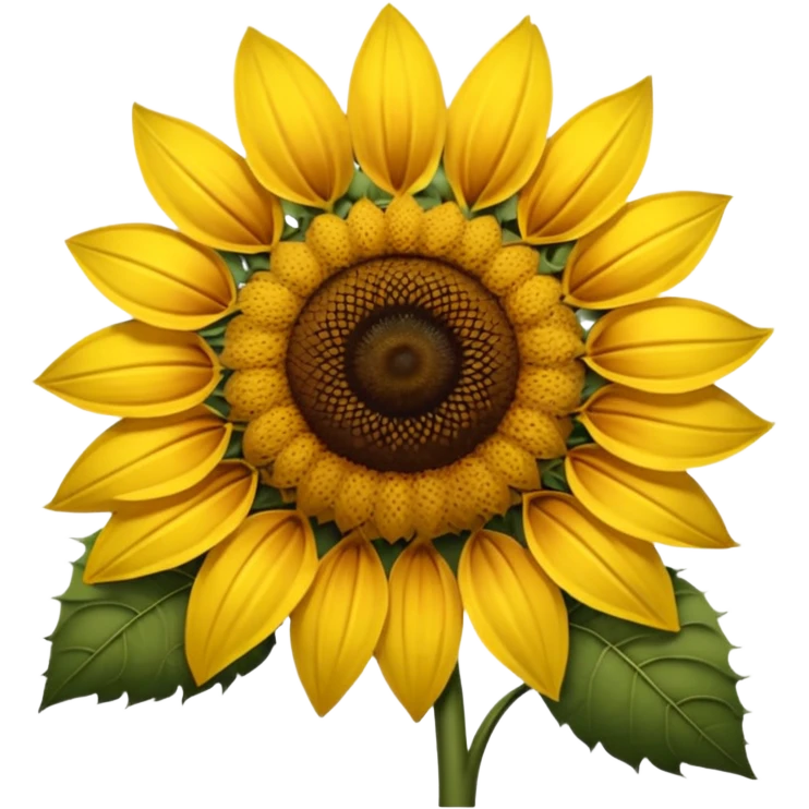 large sunflower with round center emoji
