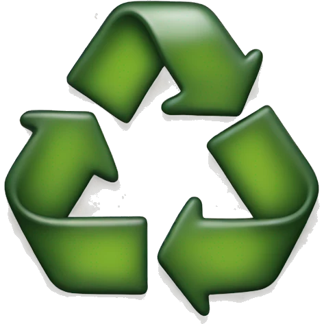 piece of recycled plastic emoji