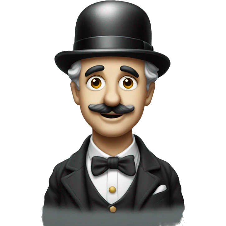Charlie chaplin without thehat emoji