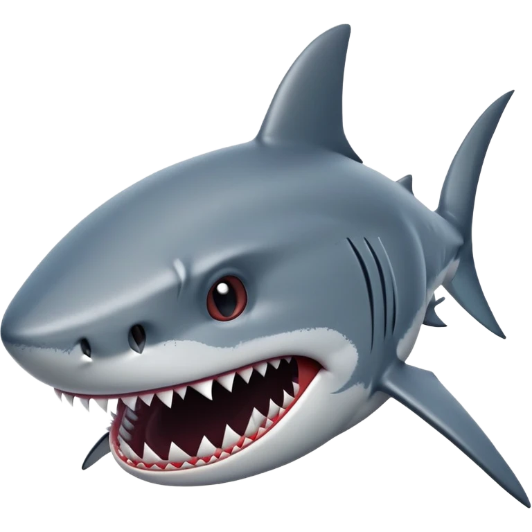 scary shark with sharp teeth emoji