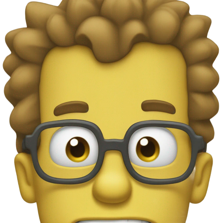 Bart Simpson's face emoji