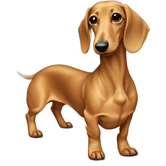 Blond dachshund  emoji