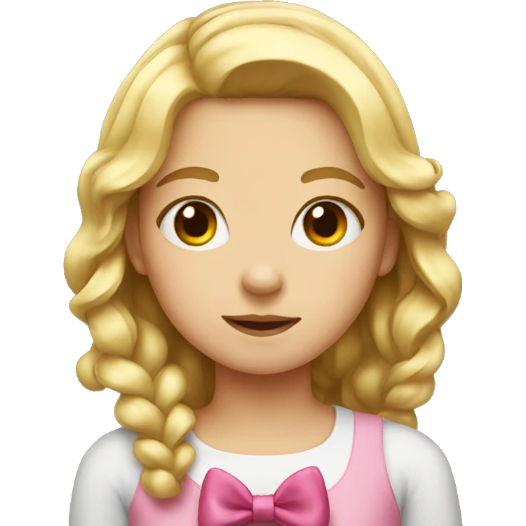 Girl with bow  emoji