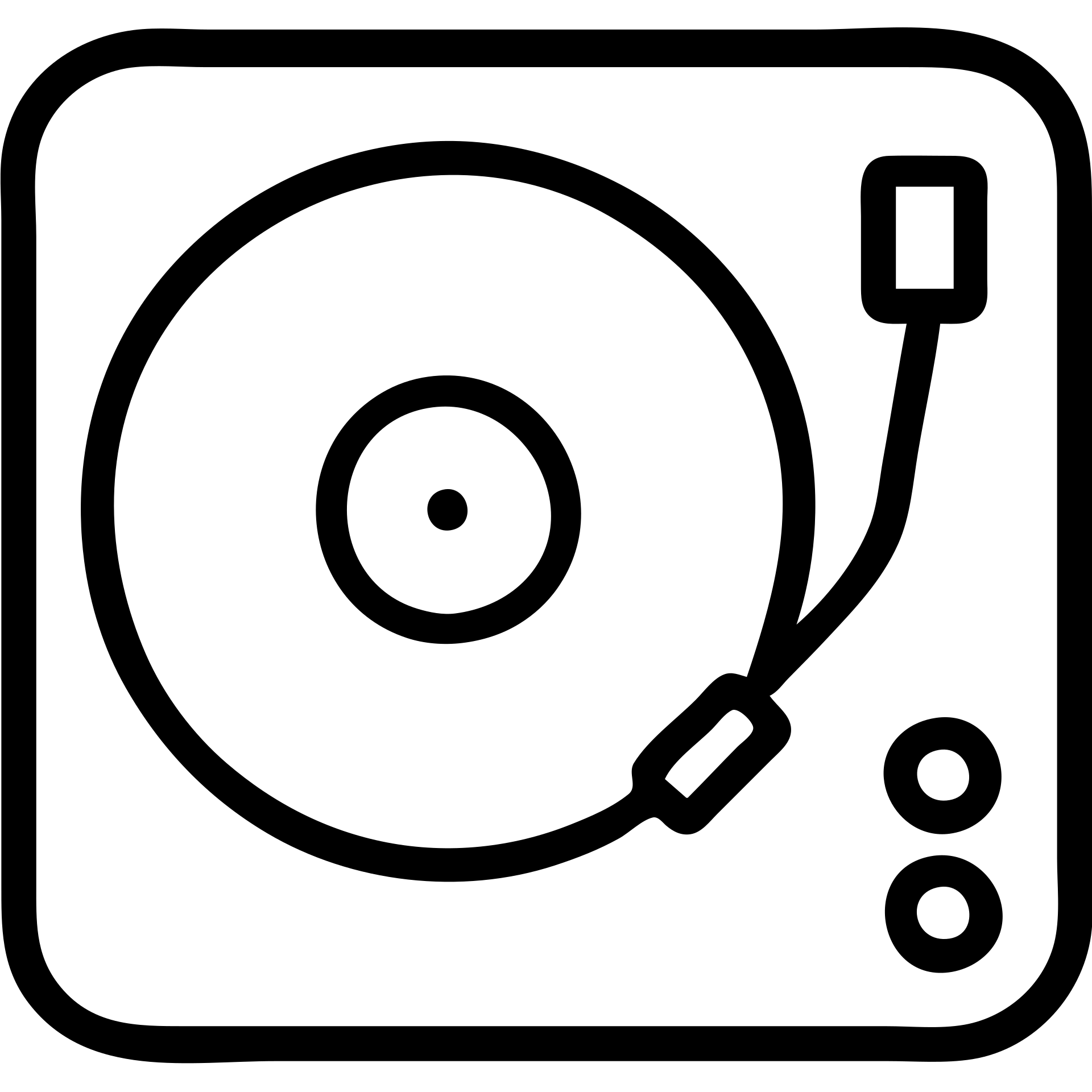 a black record player, simple, iconic, clear turntable, tonearm, and platter, minimal details emoji