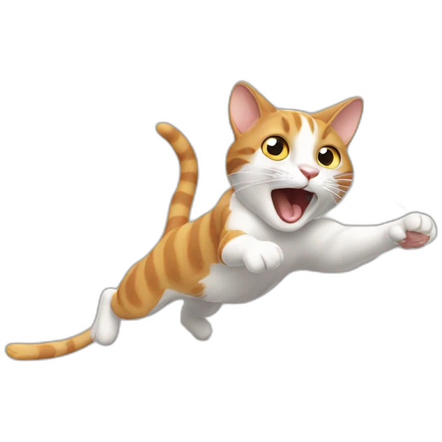 cat chasing mouse emoji