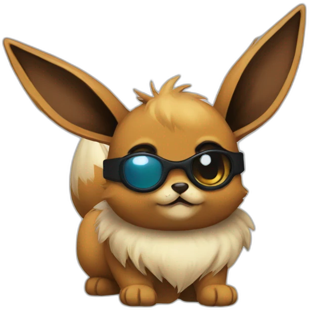 eevee with an eyepatch emoji