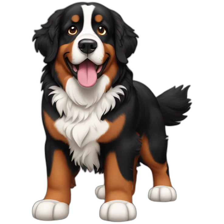 Bernese mountain dog rasta emoji