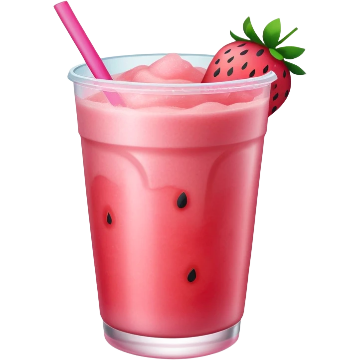 Strawberry watermelon slush  emoji