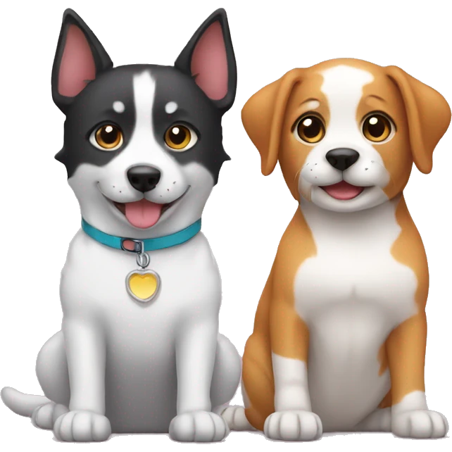 Dog and cat emoji