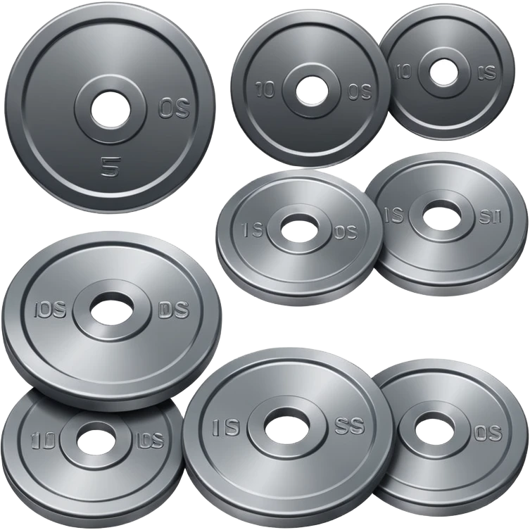 smooth weight stacks or plates for customizable tension emoji