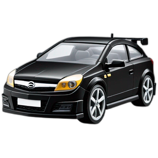 black opel astra h opc lego car emoji