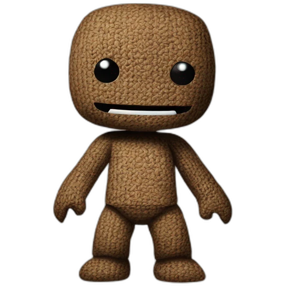 sackboy looking cross and arms folderd emoji