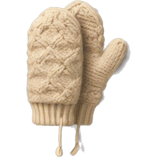 Cozy mittens beige emoji