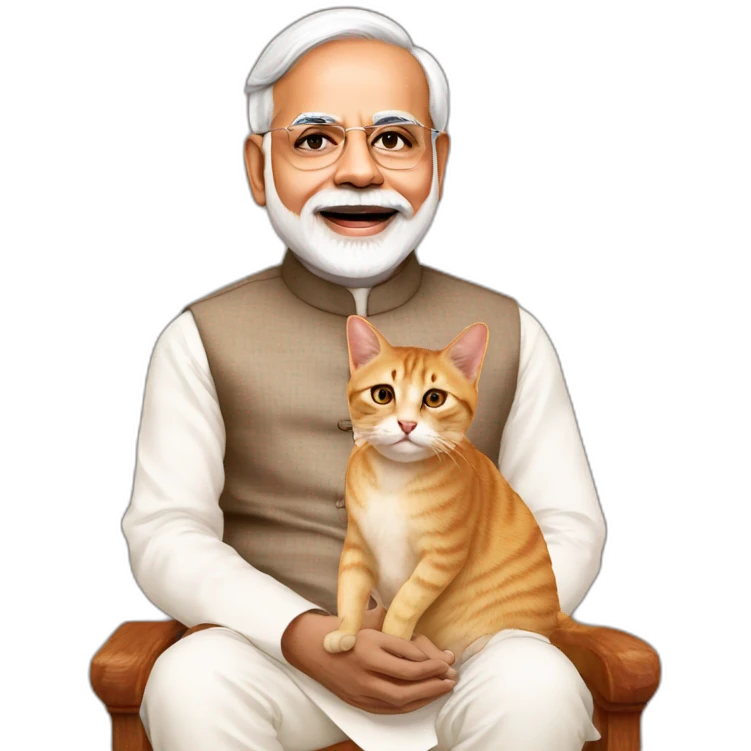 Modi ji in cat emoji